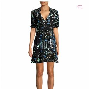 Parker Talisa Floral Flounce A-line Dress, 0